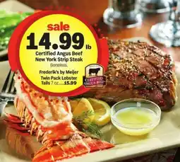 Meijer Certified Angus Beef New York Strip Steak offer