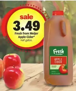 Meijer Fresh from Meijer Apple Cider offer