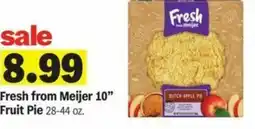 Meijer Fresh from Meijer 10" Fruit Pie offer