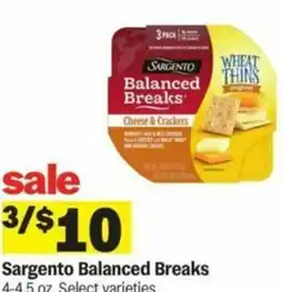Meijer Sargento Balanced Breaks offer