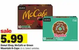 Meijer Donut Shop, McCafé or Green Mountain K-Cups offer