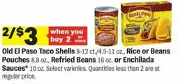 Meijer Old El Paso Taco Shells offer