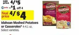 Meijer Idahoan Mashed Potatoes or Casseroles offer