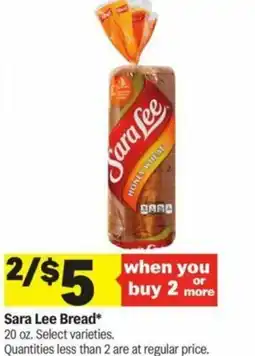 Meijer Sara Lee Bread offer