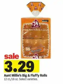 Meijer Aunt Millie's Big & Fluffy Rolls offer
