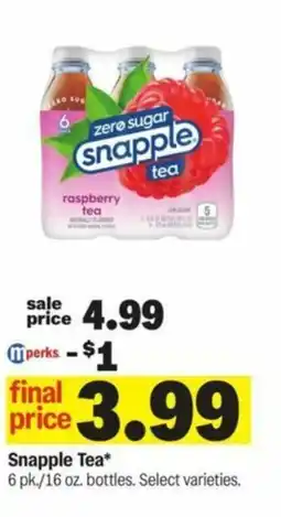 Meijer Snapple Tea offer