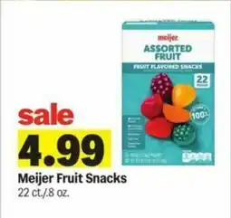 Meijer Meijer Fruit Snacks offer