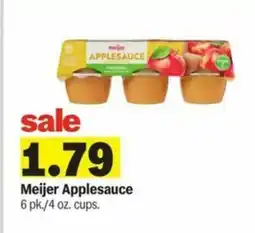 Meijer Meijer Applesauce offer