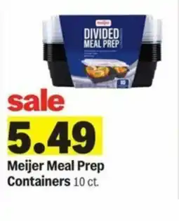 Meijer Meijer Meal Prep Containers offer