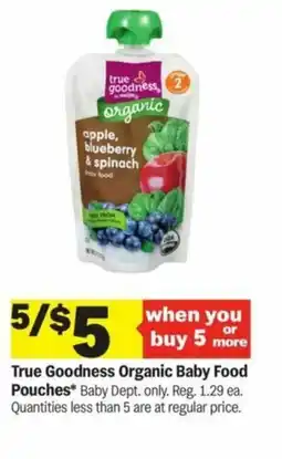 Meijer Baby Food Pouches Baby offer