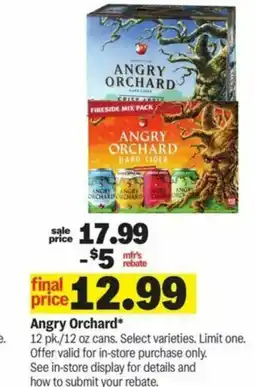 Meijer Angry Orchard offer