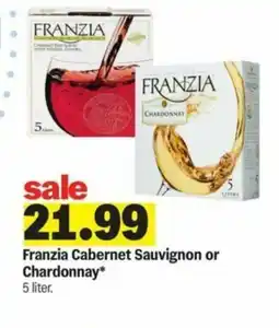 Meijer Franzia Cabernet Sauvignon or Chardonnay offer