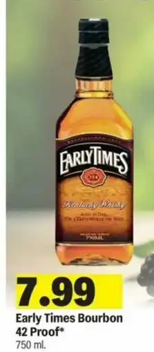 Meijer Early Times Bourbon 42 Proof offer