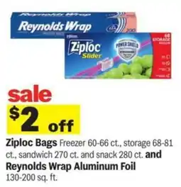 Meijer Ziploc Bags, Reynolds Wrap offer