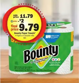 Meijer Bounty Paper Towels offer