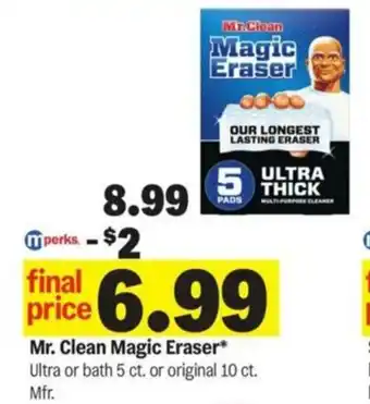 Meijer Mr. Clean Magic Eraser offer