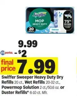 Meijer Swiffer Sweeper Heavy Duty Dry Refills offer
