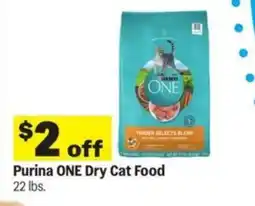 Meijer Purina ONE Dry Cat Food offer
