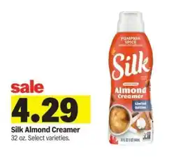Meijer Silk Almond Creamer offer