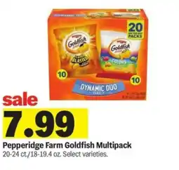 Meijer Pepperidge Farm Goldfish Multipack offer