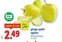 Lidl ginger gold apples offer