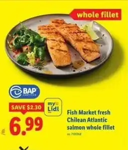 Lidl Salmon whole fillet offer
