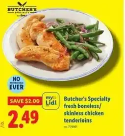 Lidl Boneless/ skinless chicken tenderloins offer