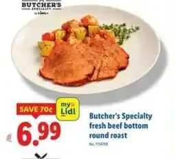Lidl Beef bottom round roast offer