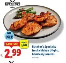 Lidl Chicken thighs, boneless/skinless offer