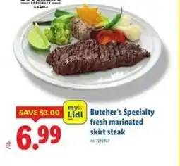 Lidl Marinated skirt steak offer