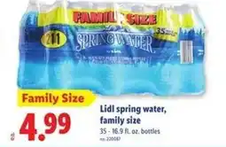 Lidl Lidl spring water, family size offer