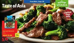 Lidl Frozen beef and broccoli offer
