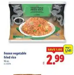Lidl Frozen vegetable fried rice offer