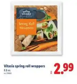 Lidl Vitasia spring roll wrappers offer