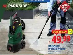 Lidl Parkside pressure washer offer