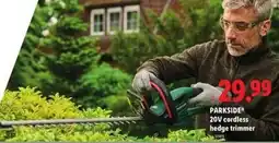 Lidl 20V cordless hedge trimmer offer