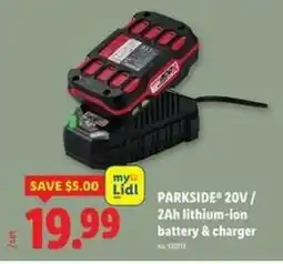Lidl 2Ah lithium-ion battery & charger offer