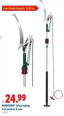 Lidl Telescoping tree pruner & saw offer