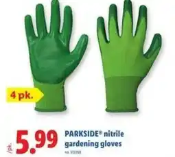 Lidl Nitrile gardening gloves offer
