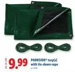 Lidl Tarps with tie down rope offer