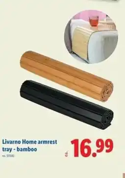 Lidl Livarno Home armrest tray - bamboo offer