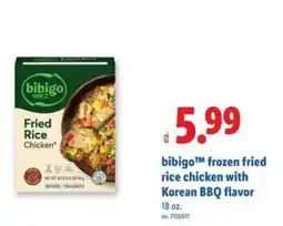 Lidl Frozen fried rice chicken with korean bbq flavor offer