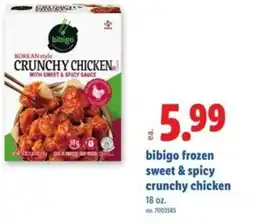 Lidl Bibigo frozen sweet & spicy crunchy chicken offer