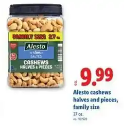 Lidl Alesto cashews halves and pieces offer