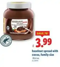 Lidl Hazelnut spread with cocoa offer