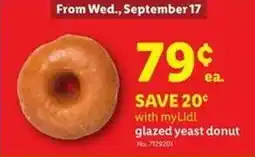 Lidl Glazed yeast donut offer