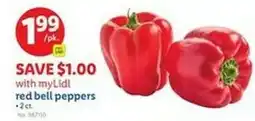 Lidl Red bell peppers offer