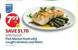 Lidl Caught skinless cod fillets offer