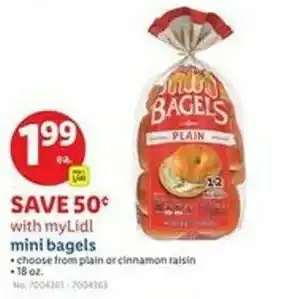 Lidl Mini bagels offer