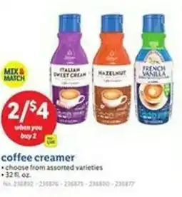 Lidl Coffee Creamer offer